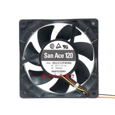 Sanyo 9G1212P4H06 12025 DC12V 0.31A 12CM 3-Wire Silent Ball Cooling Fan