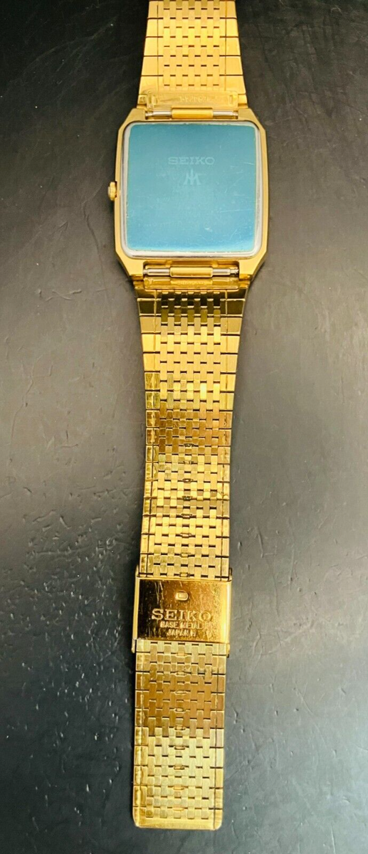 SEIKO WATCH MAJESTA 9533-5020 ANTIMAGNETIC QUARTZ GOLD DAY