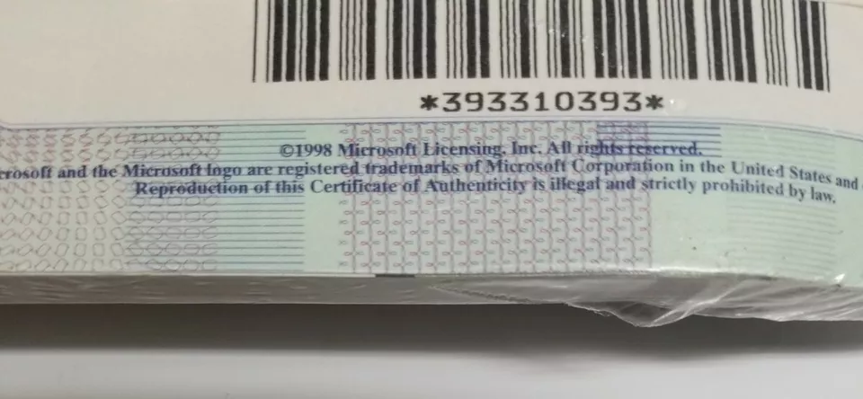 DELL Windows NT Workstation 4.0 - new sealed OEM book, floppies, CDs, and CoA. - Image 4 of 4