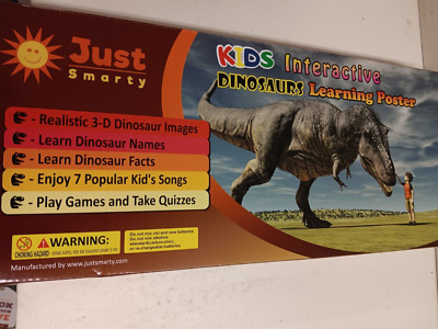 Just Smarty KIDS Interactive Dinosaurs Learning Poster