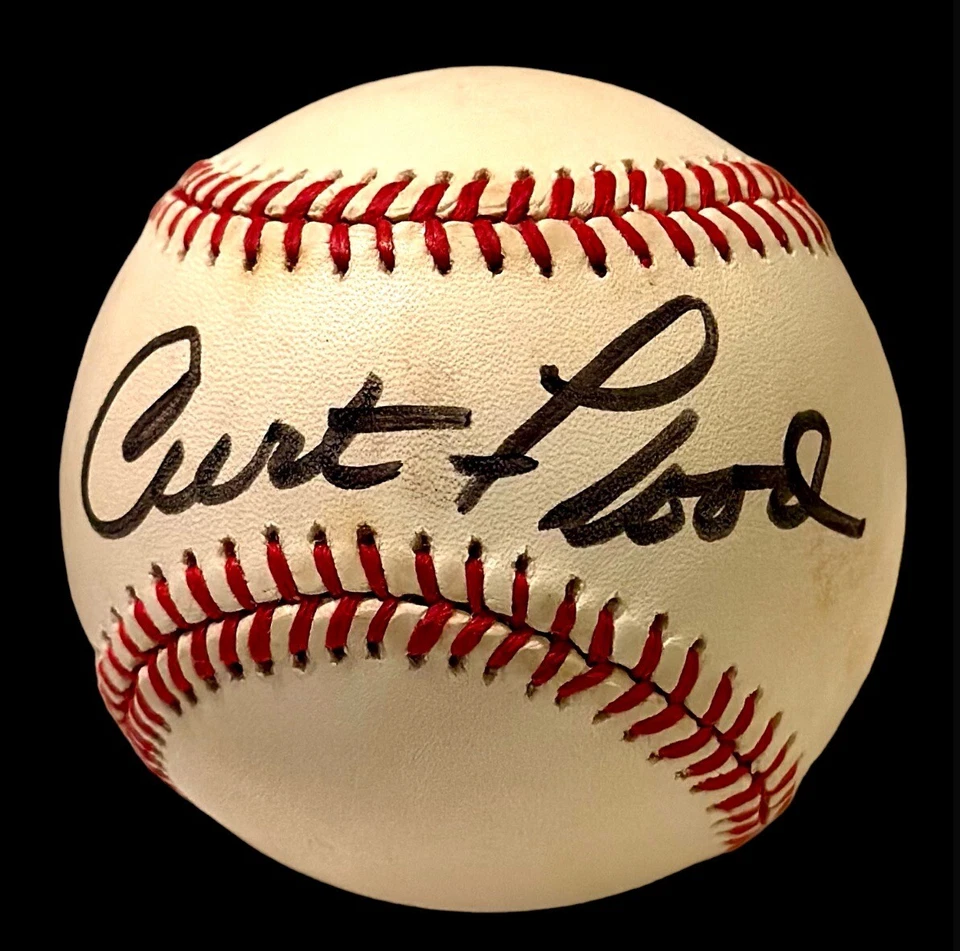 CURT FLOOD ST LOUIS CARDINALS AUTOGRAFIADO FIRMADO SOLO BÉISBOL JSA LOTE COMPLETO Foto 2 de 4