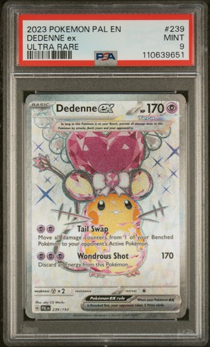 Dedenne ex graded PSA 9 for sale on eBay