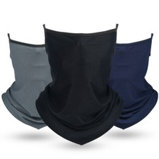 Balaclava Neck Gaiter with Ear Loops Scarf Bandana UV Sun Protection Face Mask