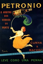 Petronio  Porto Wine 1917 Vintage Poster Print Retro Style Liquor Beverage Art