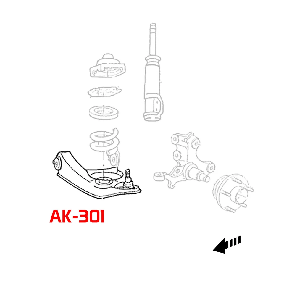 FOR FORD MUSTANG 1999-04 GODSPEED ADJUSTABLE REAR LOWER CONTROL ARMS KIT SET - Image 4 of 4