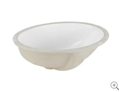 Signature Hardware 447970 Mangrove 15" Vitreous China Bathroom Sink White - Picture 1 of 4