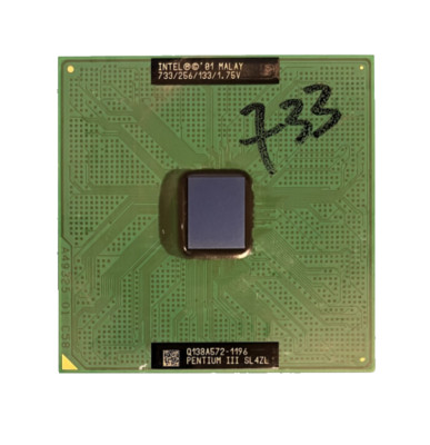 Intel Pentium III SL4ZL 733MHz/256KB/133MHz FSB Socket/Socket 370 CPU Processor