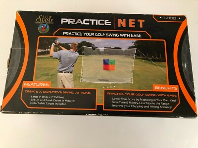 Filet De Pratique Golf Club Champ – 9x7 Pieds, Résistant, Cible, Neuf