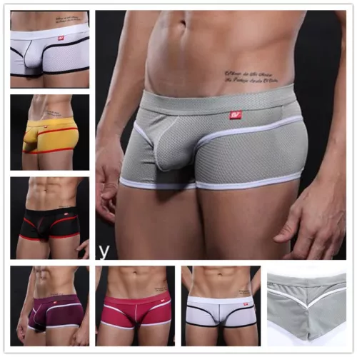 NUEVO Hombre Calzoncillos Boxer Malla Seda Hielo Transpirables Calzoncillos Ropa Interior Sin Costuras - Imagen 1 de 19
