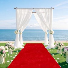 Red Carpet Runner for Party Wedding Aisle Decorations 4Ftx15Ft Aisle Runners