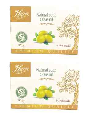 2 packs El harraz Natural Soap With Olive Oil Moisturizing&nourishing skin 90gm