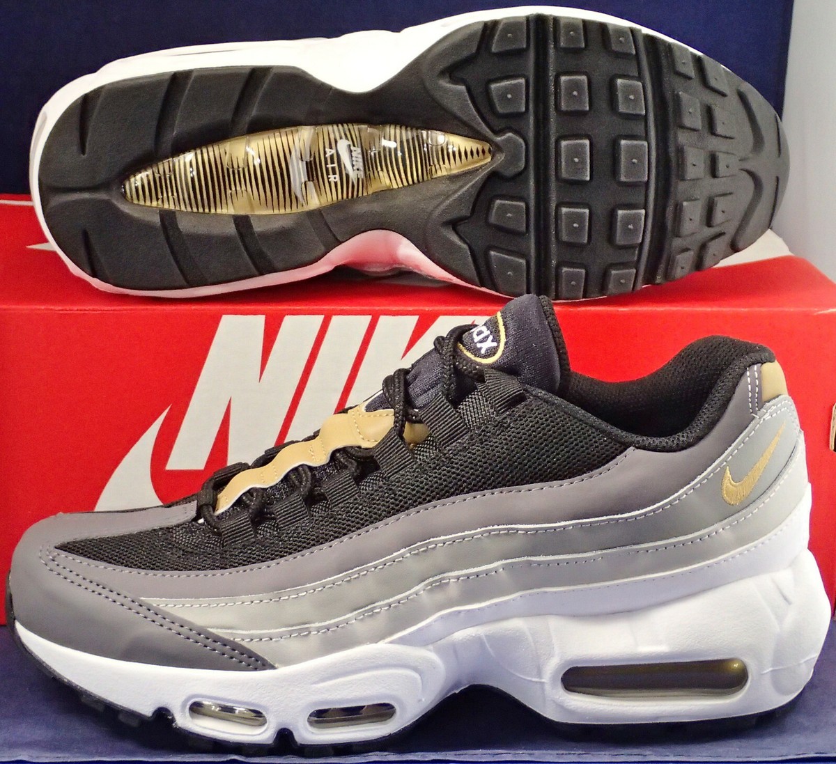 nike air max 95 recraft black and gold