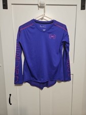 Under Armour Heat Gear Loose Blue Pullover Girls Size Extra Large YXL