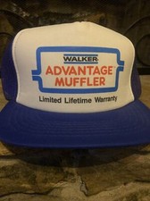 Vintage Walker Advantage Muffler Trucker Snap Back Hat