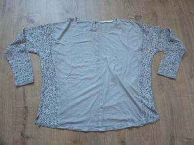 Bluse Blusenshirt von Nile Atelier Gr. XL grau verwaschene Optik wie neu