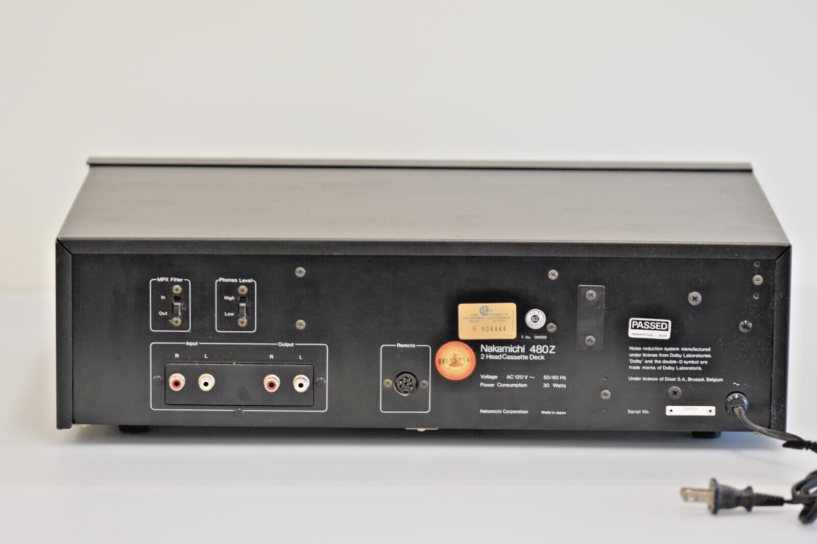 Nakamichi 480Z 2 Head Cassette Deck eBay