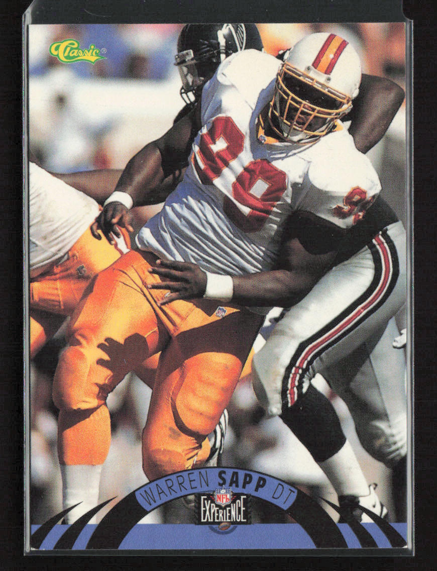1996 Classic NFL Experience #119 Warren Sapp Tampa Bay Buccaneers