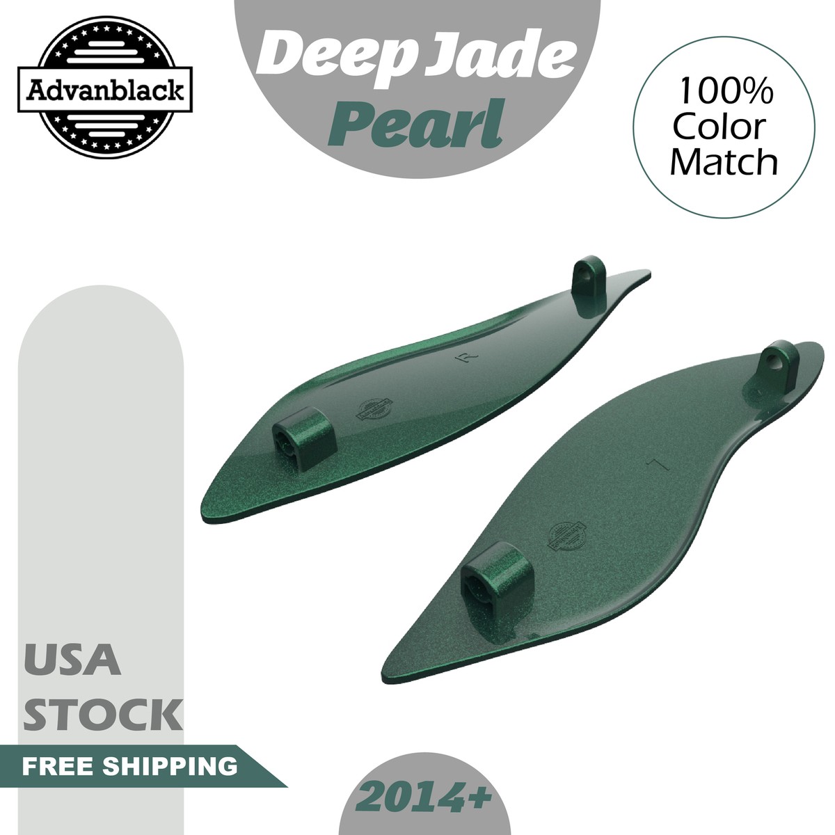 DEEP JADE PEARL Fits 14+ Harley Air Deflectors Batwing Fairing