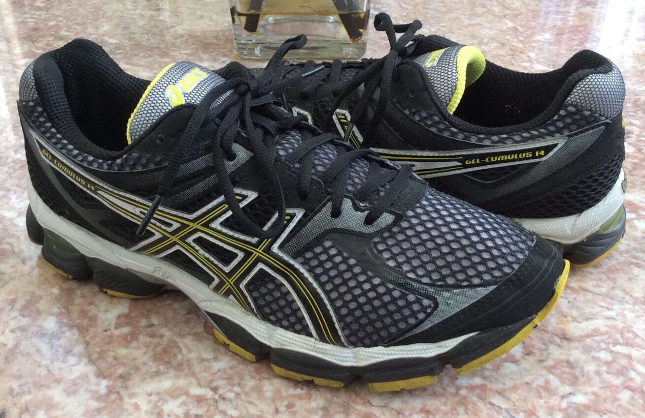 ASICS Gel-Cumulus 14 Black Running Training Shoes Size T246N eBay