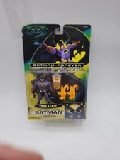 NEW BATMAN FOREVER DELUXE ATTACK WING BATMAN POWER FLEX ATTACK CAPE KENNER! 