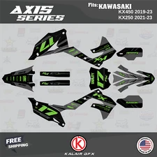 Graphics Kit for KAWASAKI KX450 (2019-2023) Axis Series - GREEN-SHIFT
