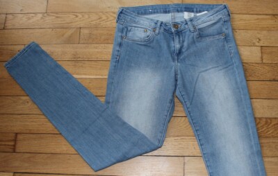 Jean Femme H&M Skinny - Taille 38 (W28 L32) - Bleu - Occasion Très Bon État - Coton/Élasthanne