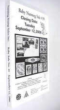 Baby Nutmeg Stamp Auction Catalog 2006 Match & Medicine FDCs Ad Covers Officials