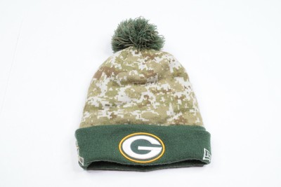 Green Camo Cuffed Pom-Pom Beanie Hat | eBay