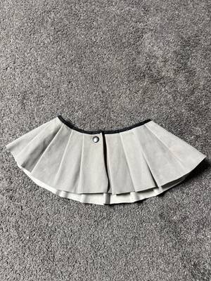 Kragen Wildleder Druckknopf grau Accessoire