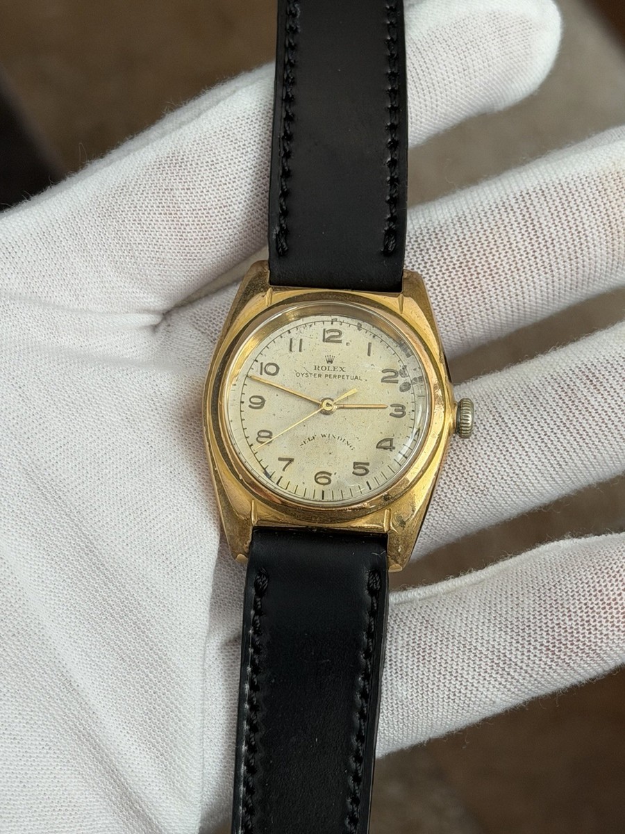 Vintage Rolex Oyster Perpetual Bubbleback 2940 WW2 Men's Watch | eBay
