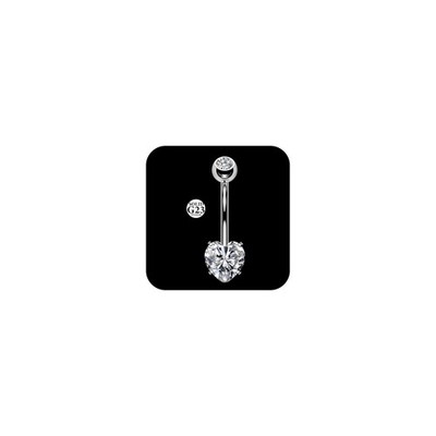 14G G23 Titanium Belly Button Rings for Women,Implant Grade, Internal Thread Pin