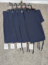 Lot Of 5 Scrub Pants Womens S Navy Blue Drawstring Pockets Medical Scrubs NWT