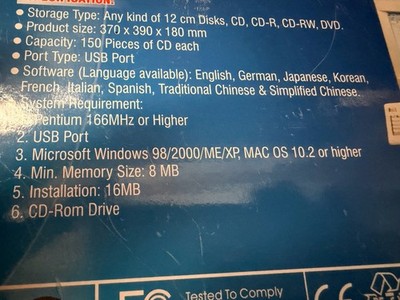 BRAND NEW Dacal DC-300 CD Library II 150 CD/DVD Storage + Key