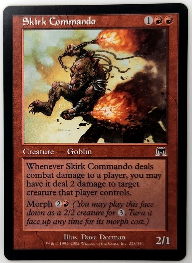 Magic the Gathering Skirk Commando, Onslaught #228 NM