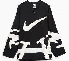 NIKE SPORTSWEAR CLUB HOCKEY JERSEY Mens XXL. Oversized Black/white HV1137-010