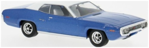 IXO 1/43 PLYMOUTH SATELLITE SEBRING PLUS BLUE/WHITE 1971 CLC601