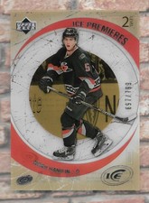 NOAH HANIFIN 2015 UPPER DECK PREMIERES SP ROOKIE RC CARD #/799 VEGAS NHL STAR!. rookie card picture