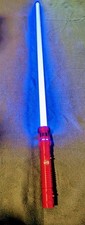 Star Wars Lightsaber Crimson Menace Ultrasaber W/ Blue Blade Stunt Saber 36"