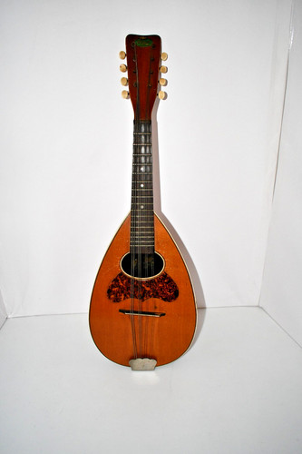 Vintage Regal Mandolin Made in Chicago Wood String Instrument with Case Good Con