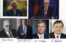 Presidents of Germany autographs, Six signed photographs