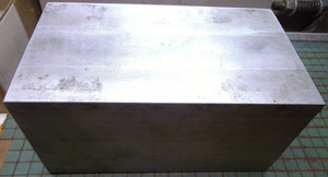 817 = Milled Aluminum Bar Stock 4 x 4-1/2 x 8 Drilled & Tapped M10 - 1.5 (Qty.1