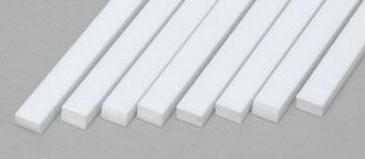 Evergreen Scale Models 166 .080'' x .125'' x 14'' Polystyrene Strips (Pack of 8)