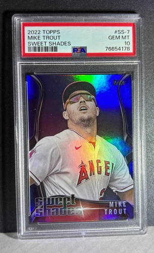 POP 5 Topps Sweet Sun  Shades 2022 SP  Mike Trout #SS PSA 10 GEM MINT LA ANGELS
