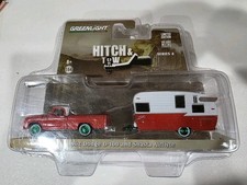 Greenlight Hitch & Tow 1962 Dodge D-100 And Shasta Airflyte Green Machine Chase