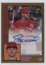 2019 Topps 1984 Topps Baseball Auto Gold 50/50 Taylor Ward #84A-TW Auto 13iq