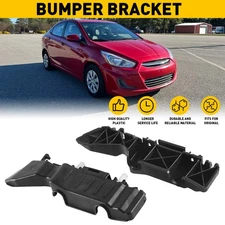 Bumper Support Bracket Retainer For 2012-2017 Hyundai Accent Front L&R Set