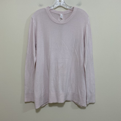 Lululemon Size 12 Sincerely Yours Open Back Thumb Hole Cashmere Blend Sweater - Picture 3 of 5