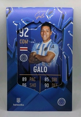Kartestika Orlando Galo Riga FC FIFA Ultimate Team FUT Plastic Card Costa Rica