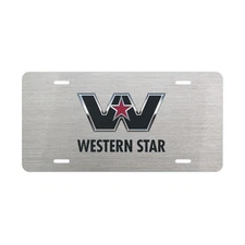Western Star License Plate Metal Vanity Tag Truck Car Front Plate Accessory