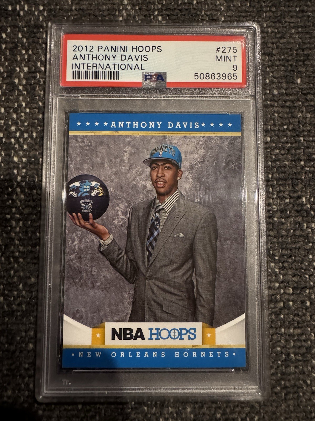 2012-13 Hoops #275 Anthony Davis PSA 9 ROOKIE RC - Free Shipping